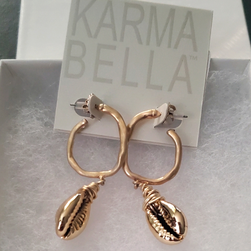 NWT Karma Bella Gold Earrings